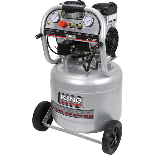 Ultra-Quiet Oil-Free Air Compressor, Electric, 10 Gal. (12 US Gal), 125 PSI, 120/1 V Fastek