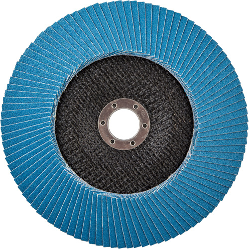 BlueFire R884P Coarse Grit Flap Disc, 7" x 7/8", Type 27, 80 Grit, Zirconia Alumina Fastek