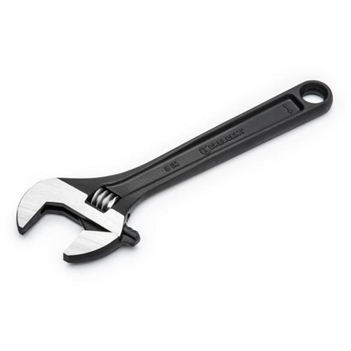 Adjustable Wrench, 8" L, 1-1/8" Max Width, Black Oxide Fastek