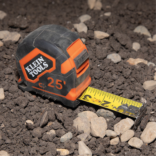Magnetic Double-Hook Tape Measure, 25', Imperial Graduations Fastek