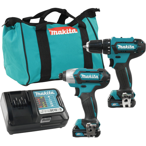 Cordless Drill & Driver Kit, Lithium-Ion, 12 V Fastek