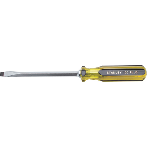 Tournevis pour &eacute;crous &agrave; fente 100 PLUS, Tige de 5/16", Carr&eacute;e, 11-1/8" lo, Prise en Plastique Fastek