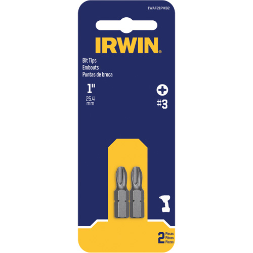 Insert Bits, Phillips, #3, 1/4" Drive Fastek