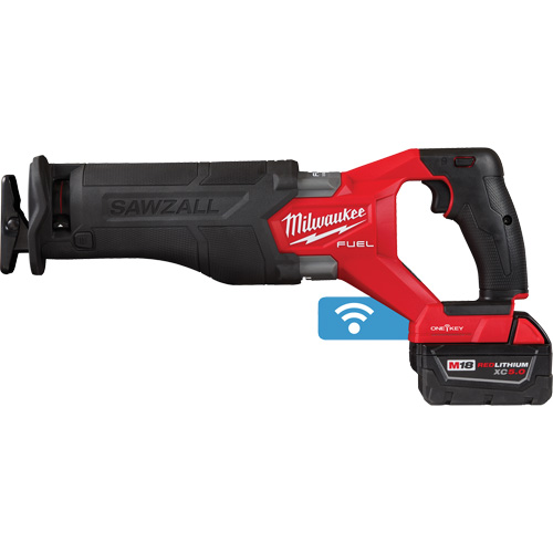 M18 Fuel Sawzall&reg; Reciprocating Saw Kit, 18 V, Lithium-Ion Battery, 3000 SPM Fastek