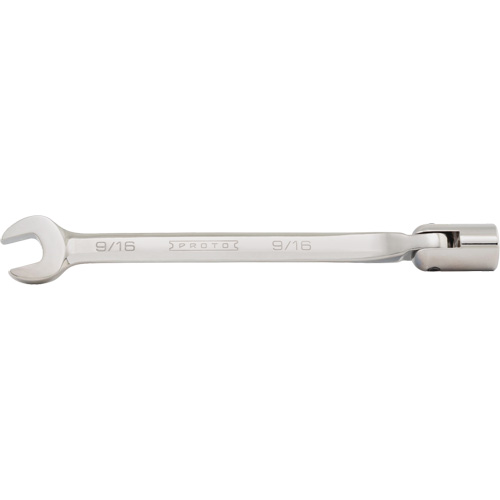Combination Flex-Head Wrench, 12 Point, 3/8", Satin Finish Fastek