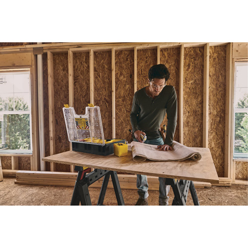 Organisateur profond pour professionnel, 17-1/2" la x 4-1/2" p x 14" h, Noir/Jaune Fastek