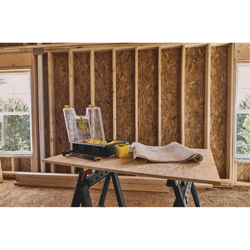 Organisateur profond pour professionnel, 17-1/2" la x 4-1/2" p x 14" h, Noir/Jaune Fastek