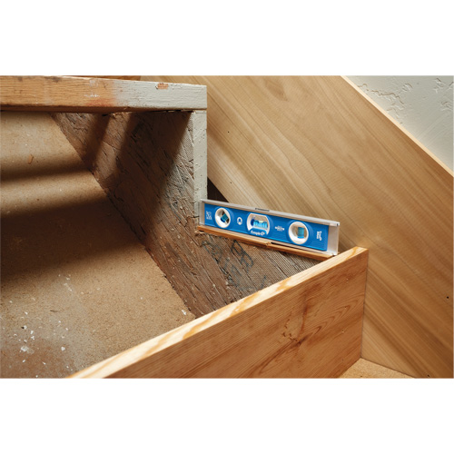 Torpedo Level, 10" L, Aluminum, 1 Vials, Magnetic Fastek