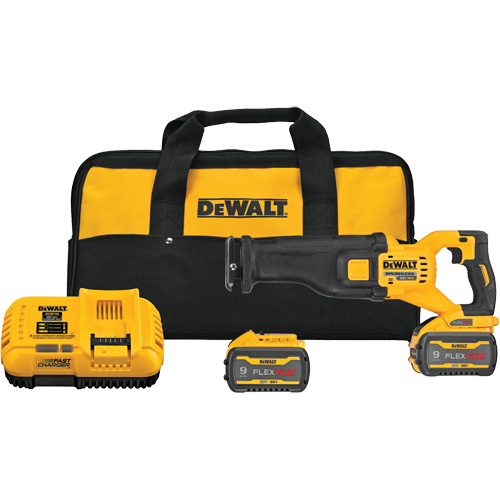 Ensemble de scie alternative sans balai FlexVolt Max, 60 V, Lithium-ion Bloc-pile, 0-3000 coups/min Fastek