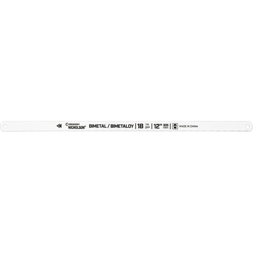 Bi-Metaloy&reg; Hacksaw Blades, Bi-Metal, 12" L, 18 TPI Fastek