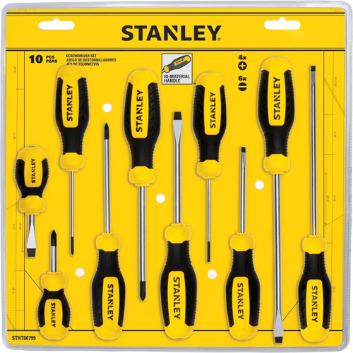 Screwdriver Set, 10 Pcs. Fastek