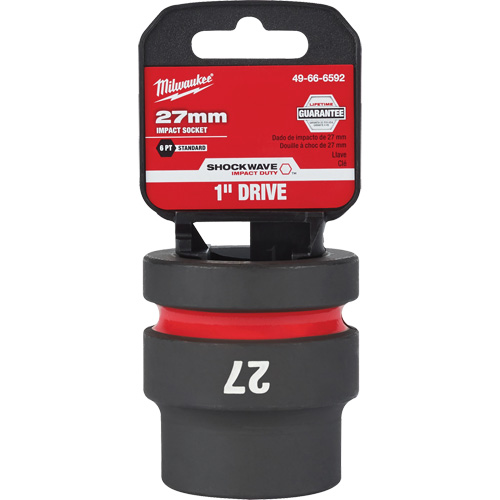 Shockwave Impact Duty Socket, Power, 27 mm, 1" Drive, 6 Points Fastek
