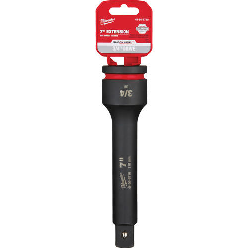 Shockwave Impact Duty Socket Extension, Impact, 3/4" Drive, 7" L Fastek