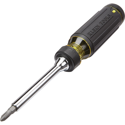 15-in-1 Multi-Bit Ratcheting Screwdriver, 8-3/4" L, Cushion Grip Handle Fastek