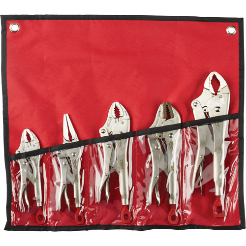 Torque Lock Locking Pliers Kit, 5 Pieces Fastek