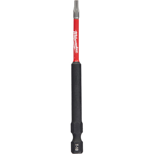 Embout de tournevis Shockwave Impact Duty, Torx, Embout T-10, Prise 1/4", Longueur 3-1/2" Fastek