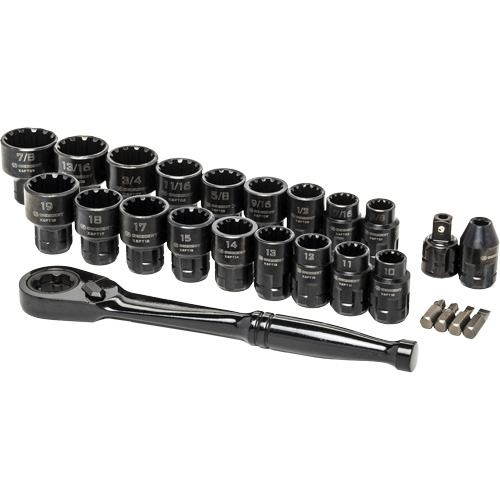 Mechanic's Tool Set, 25 Pcs, 3/8" Drive Size Fastek