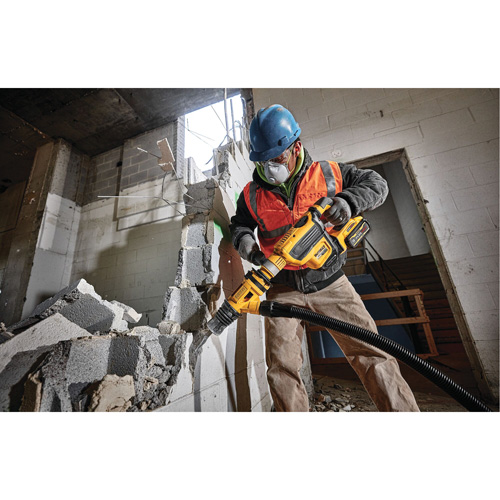 Extracteur de poussi&egrave;re pour ciselage au marteau de d&eacute;molition Fastek