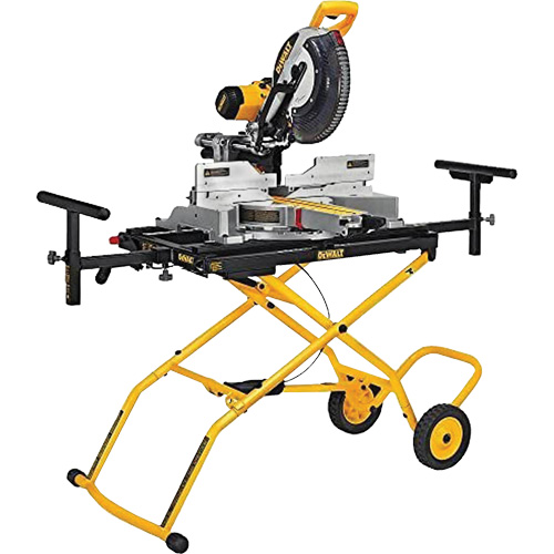 Double Bevel Sliding Compound Mitre Saw with Heavy-Duty Rolling Stand Fastek