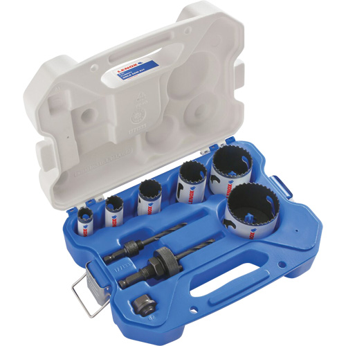 Plumber Bi-Metal Hole Saw Set, 9 Pieces Fastek