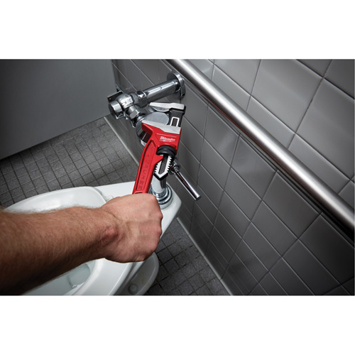 Cl&eacute; &agrave; tuyau &agrave; m&acirc;choires lisses, Cap des m&acirc;choires 2-5/8", Longueur 12", Fini Rev&ecirc;tement en poudre, Prise Ergonomique Fastek