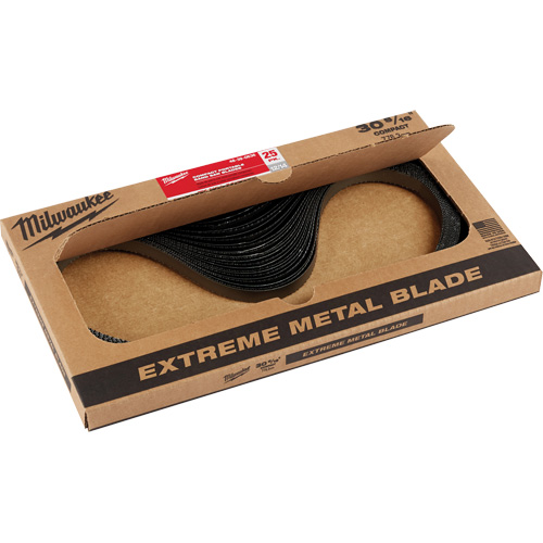 Extreme Metal Band Saw Blades, High Speed Steel, 30-9/16" L x 1/2" W x 0.02" Thick, 12/14 TPI Fastek