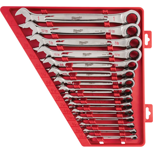 Ratcheting Wrench Set, Combination, 15 Pieces, Imperial Fastek