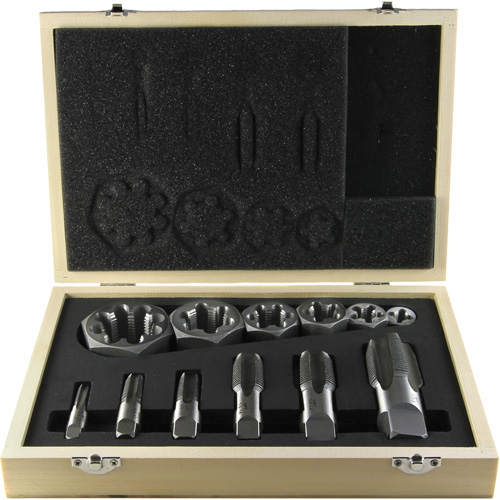 Drillco&reg; Pipe Tap Set, 12 Pieces Fastek