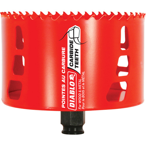 Scie cloche pour bois et m&eacute;tal, 4-1/4", Profondeur de la coupe 2-3/8", Carbure Fastek