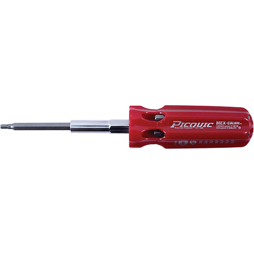 Hex-Calibre Metric Multi-Bit Screwdriver, Plastic Handle Fastek