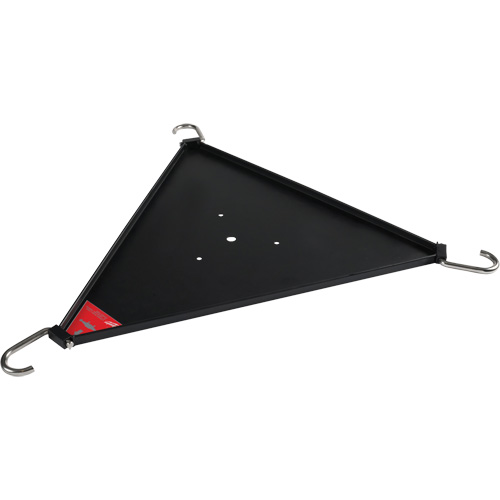 Tablette inf&eacute;rieure pour tr&eacute;pied de nivellement de 6 po avec &eacute;tau &agrave; chaîne Fastek