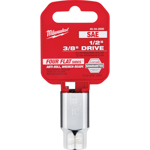SAE Socket with Four Flat Sides, 3/8", 1/2" Drive, 6 Points Fastek