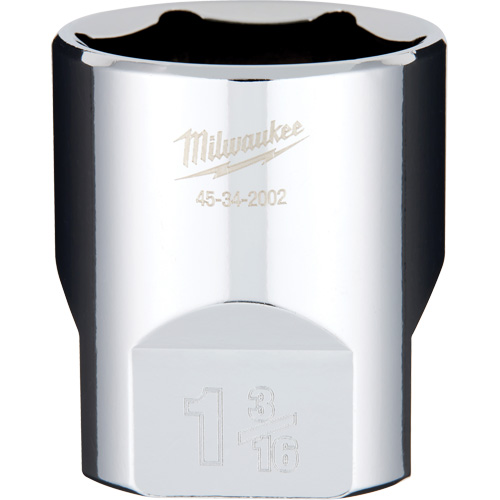 SAE Socket with Four Flat Sides, 1-3/16", 1/2" Drive, 6 Points Fastek