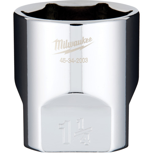 SAE Socket with Four Flat Sides, 1-1/4", 1/2" Drive, 6 Points Fastek