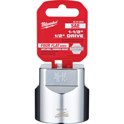 Prise SAE avec c&ocirc;t&eacute;s Four Flats, 1-1/2", Prise 1/2", 6 pans Fastek