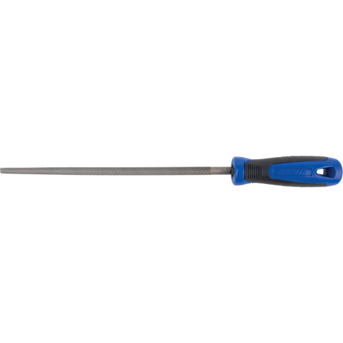 File With Handle, 1/4" Dia. x 6" L, Round, Second Cut Fastek