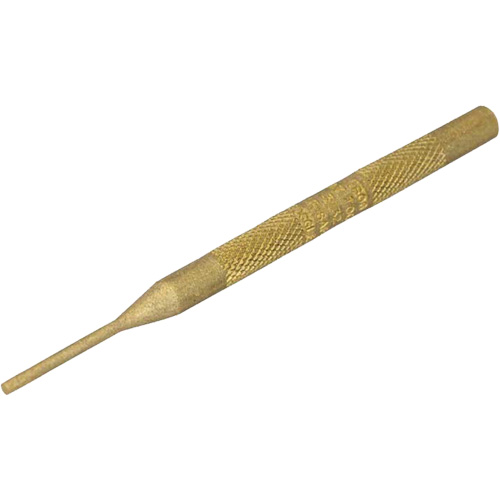 Brass Pin Punch, 3/32" Dia. x 4" L Fastek
