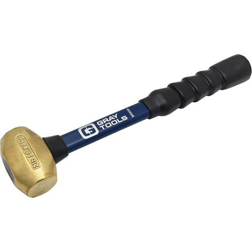 Brass Hammer, 2 lbs. Head Weight, 14" L Fastek