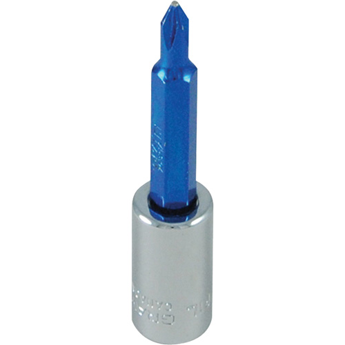 Blue Tip Screwdriver Bit, Phillips, #1, 1/4" Drive Fastek