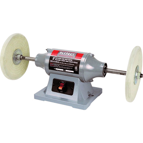 Low-Speed Long Shaft Buffer, 8" Pad, 120 V, 2.5 A, 1750 RPM Fastek
