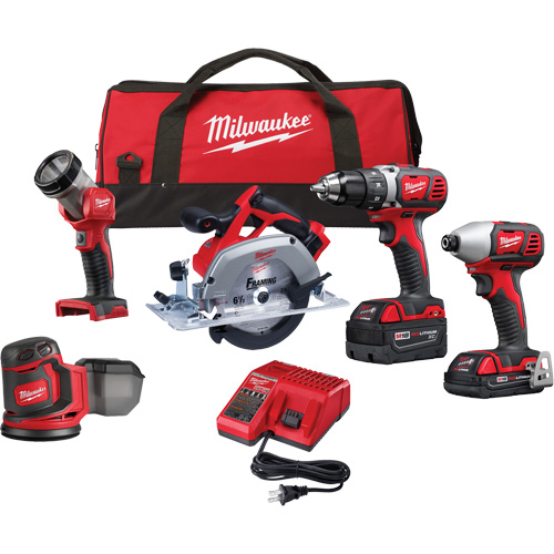 M18 5-Tool Combo Kit, Lithium-Ion, 18 V Fastek