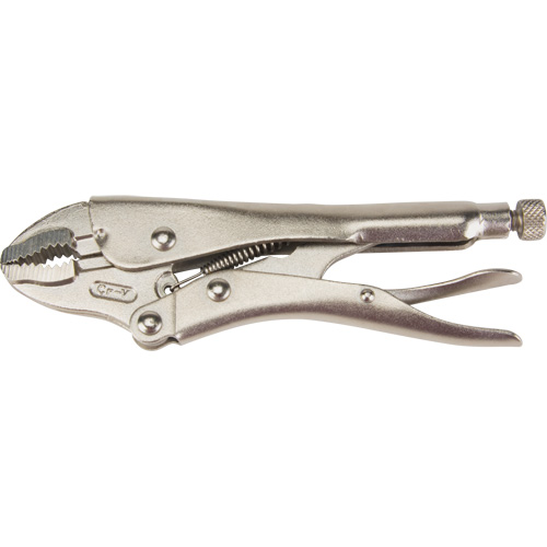 Locking Pliers with Wire Cutter, 7" Length, Curved Jaw Fastek