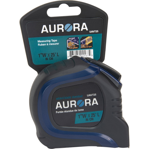 Tape Measure, 1" x 25', Imperial/Imperial & Metric Graduations Fastek