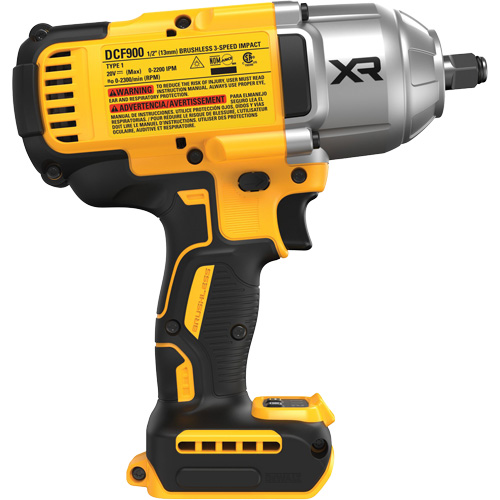 XR&reg; High Torque Impact Wrench with Hog Ring Anvil (Tool Only), 20 V, 1/2" Socket Fastek