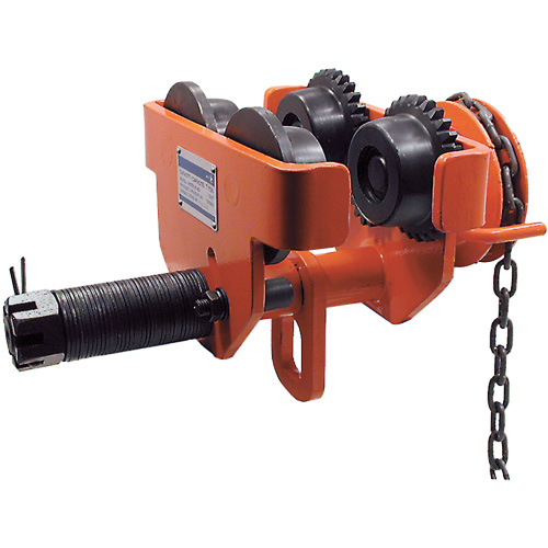 SGT Series Heavy-Duty Geared Trolley, 10000 lbs. (5 tons) Capacity, 4-1/2" - 8-1/32" Fastek