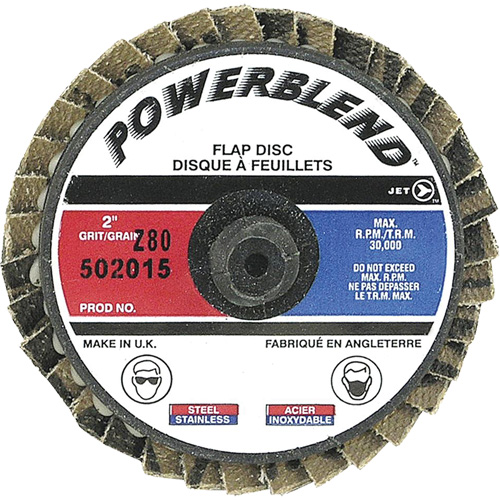 Disque &agrave; feuillets PowerBlend Roll-On, 2" x Type R, Grain Z80 Fastek