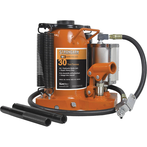 Crics &agrave; bouteille &agrave; air comprim&eacute;, 30 tonne(s), Air comprim&eacute;/hydraulique Fastek