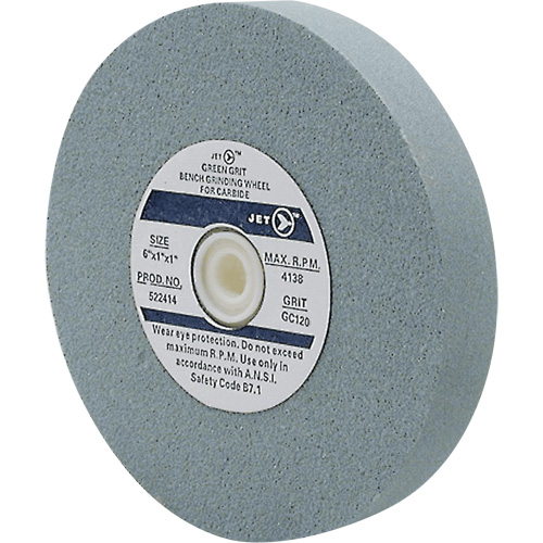 GC675C Bench Grinding Wheels, 6" x 3/4", 1" Arbor, Silicon Carbide Fastek