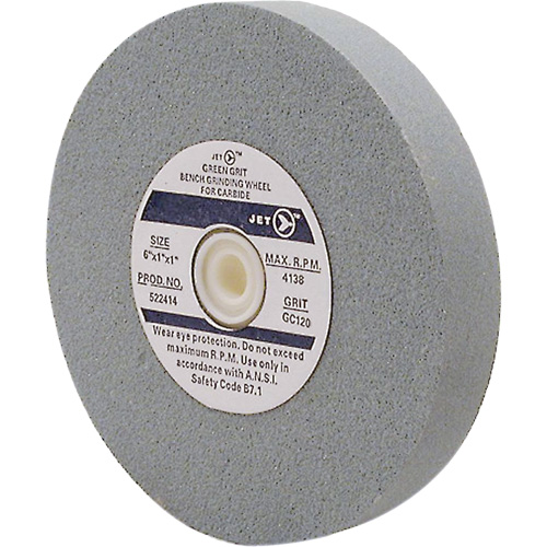 GC675M Bench Grinding Wheels, 6" x 3/4", 1" Arbor, Silicon Carbide Fastek