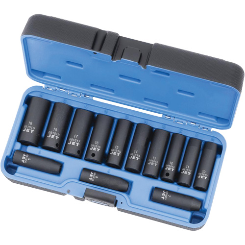 PS1338DM Jeux - douilles, 13 Mcx, Chocs, Prise de 3/8", Profond Fastek